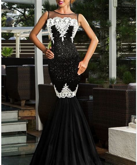 Women Long Black Amazing Mermaid Wedding Dresses Online Store For