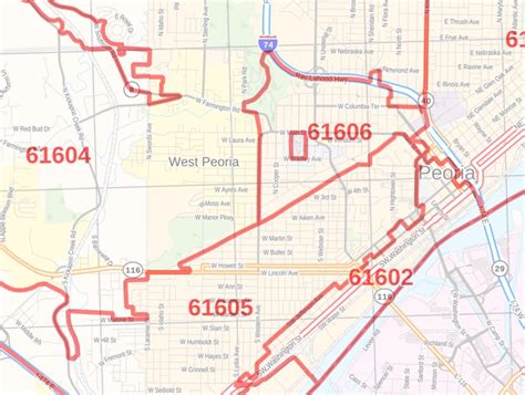 Peoria Il Zip Code Maps Maps