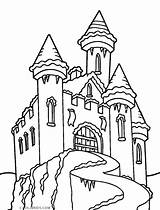 Castle Coloring Pages Frozen Disney Elsa Printable Kids Drawing Colouring Cool2bkids Template Color Getcolorings Medieval Getdrawings Sketch Monuments Building Fun sketch template