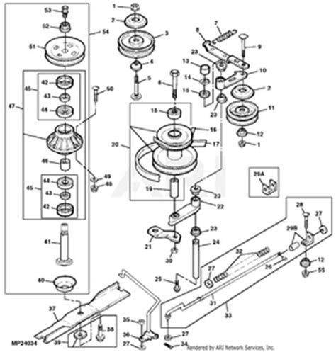 john deere lx  mower deck parts diagram