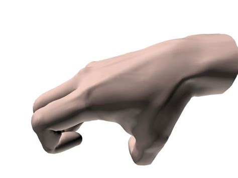 claw hand  model cgtrader