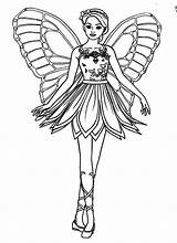 Coloring Barbie Pages Fairy Mariposa Printable Beautiful Fairies Kids Print Color Barbi Getcolorings Comments Coloringhome Getdrawings Popular sketch template