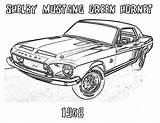 Coloring Car Mustang Muscle Pages Cars Shelby Printable Old Yescoloring Hornet Green Classic Gif Print Hot Printables Rod Dodge Truck sketch template