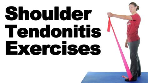 shoulder tendonitis exercises  pain relief  doctor jo youtube