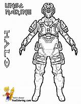 Coloring Halo Marines Designlooter sketch template