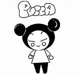 Pucca Coloring Coloringcrew Pages sketch template