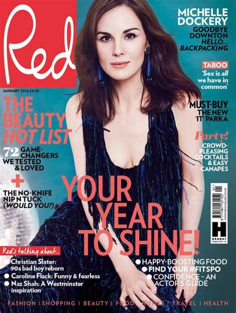 downton abbey s michelle dockery is red s january cover