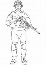 Soldato Colorare sketch template