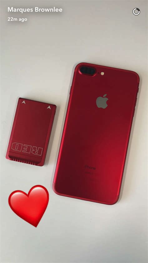 Here Is Apples Product Red Iphone 7 Plus In The Wild [pic] Iphone