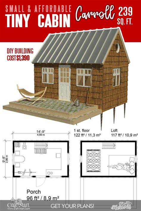small cabin plans  cost  build craft mart