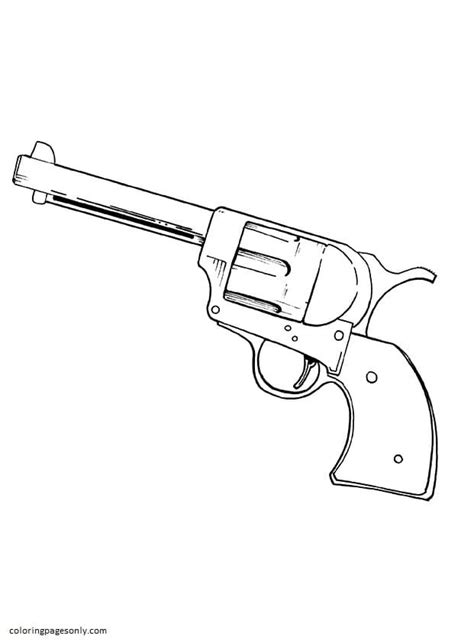 gun coloring pages printable