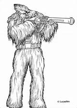 Coloring Chewbacca Wars Pages Star Popular sketch template