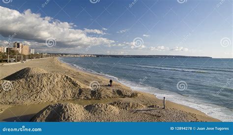 le arenal beach stock photo image  scenic balearic