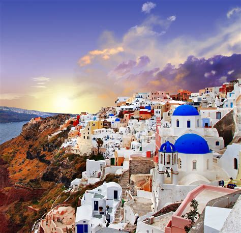 santorini greece  unreal places  thought  existed   imagination popsugar