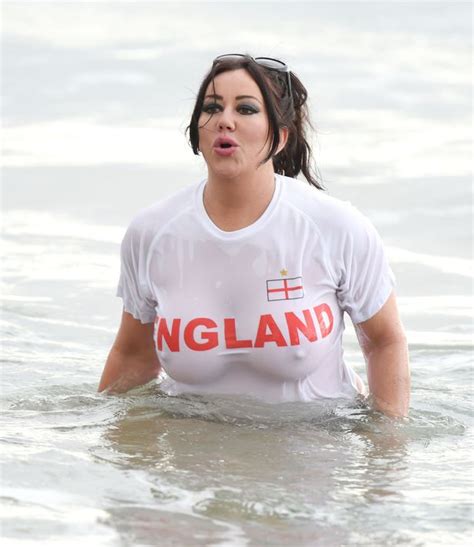 Big Brother S Lisa Appleton Flashes Her Assets In England