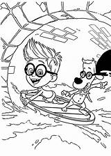 Sherman Mr Peabody Coloring Pages Kids Printable Choose Board Funny sketch template