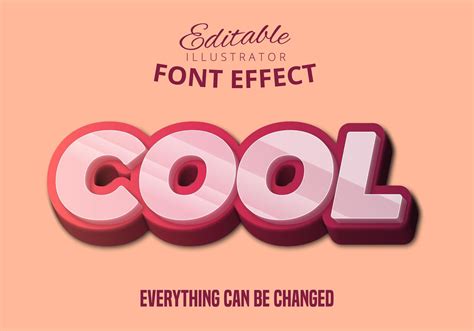 cool glossy text editable text effect  vector art  vecteezy