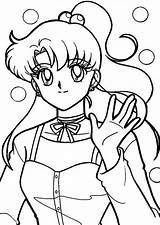 Coloring Usagi Sailor Moon Chan Luna sketch template