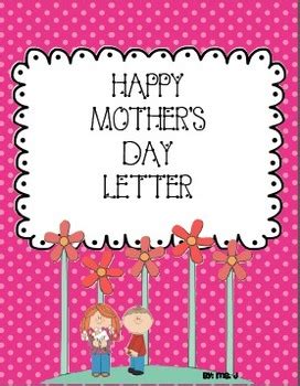 mothers day letter  smiles crayons  endless stories tpt