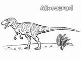 Allosaurus Coloring Wander Around Online Pages Colouring Discover Color sketch template