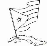 Puerto Rico Cuba Coloring Flag Pages Guatemala Flags Rican Drawing Jamaica Map Color Honduras America Printable Filipino Chinese Caribbean Central sketch template