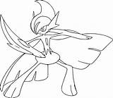Coloriage Gardevoir Pokémon Lucario Legendaire Colorier Xy Rares sketch template