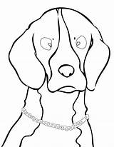 Beagle Coloring Pages Dogs Dog Handipoints Clipartbest Easy Popular Print sketch template
