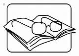 Lectura Gafas Lesebrille Leesbril Leggere Coloring Kleurplaat Colorare Glasses Malvorlage Occhialini Disegni Ausmalbild sketch template