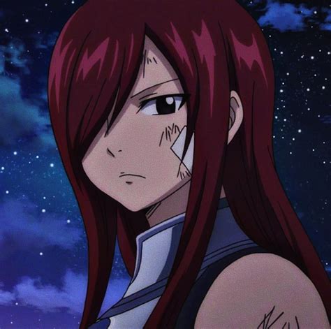 erza scarlet aesthetic icon personagens de anime fantasia anime anime