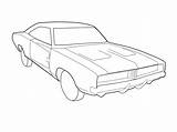 Dodge Charger Coloring 1969 1970 Pages Drawing Challenger Vector Coloriage Car Muscle Kids Easy Getdrawings Deviantart Print Favourites Add Coloringhome sketch template