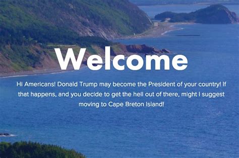 that joke website about americans moving to cape breton is actually