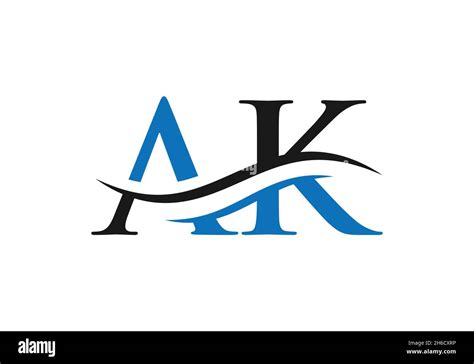 ak letter linked logo  business  company identity initial letter