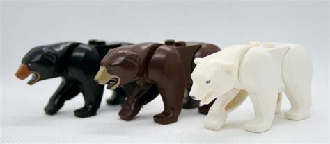 lego bears black bear brown bear polar bear animal  ebay