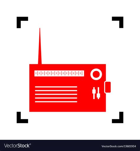 radio sign red icon  royalty  vector image