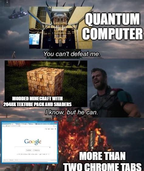 google chrome destroys quantum computers rmemes