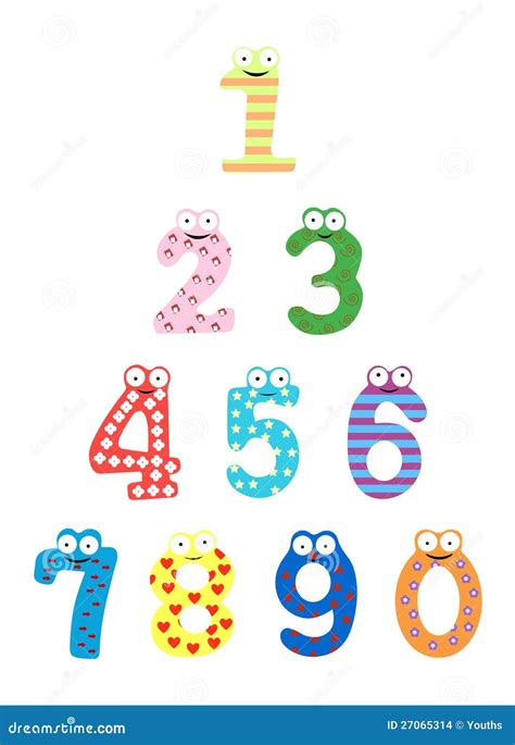 funny number vector stock images image
