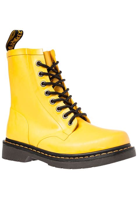 dr martens boot drench  eye  matte yellow karmaloopcom boots yellow boots dr martens