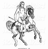 Native American Coloring Horse Clipart Pages Boy Riding Pinto Color Spear Horses Holding Colouring Horseclipart Clip Sketch Drawing Print Clipground sketch template