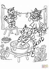 Coloring Kittens Little Three Printable Pages Mittens Lost Their Kitten Color Coloriage Nursery Trois Supercoloring Popular Rhymes Coloringhome sketch template