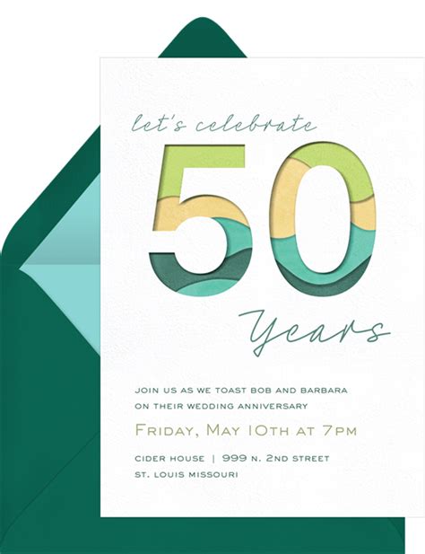50th Wedding Anniversary Invitations Wording Ideas And Designs