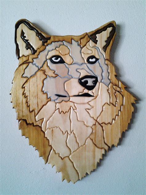 wolf intarsia dremel projects cool diy projects scroll  patterns