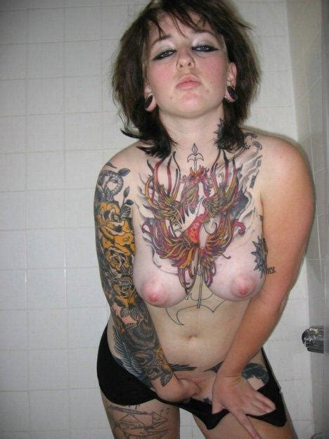 ᐅ creepy goth teen with an ass tattoo