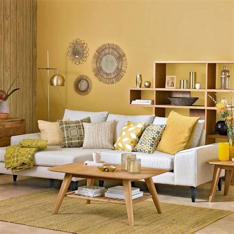 top  yellow color schemes ideas  living room decoration freshouz
