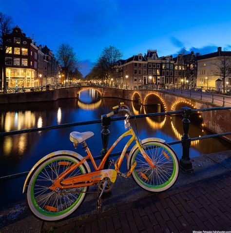 colorful bicycle  amsterdam netherlands hdrshooter