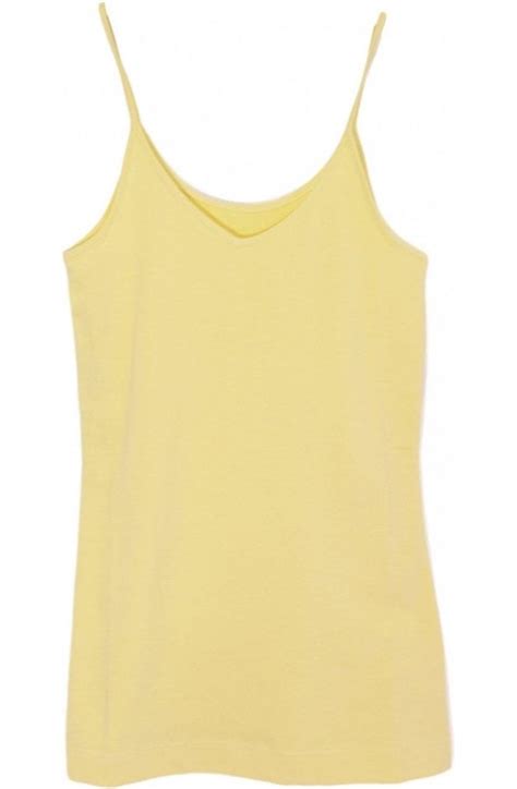 olsen yellow jersey vest top camisoles and vests from shirt sleeves uk