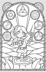 Zelda Coloring Legend Pages Link Colouring Book sketch template
