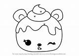 Drawing Snow Num Noms Draw Berry Choco Falling Toys Clipartmag Step sketch template