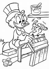 Dagobert Duck Coloring Scrooge Mcduck Pages Kleurplaten Kleurplaat Fun Kids Print sketch template