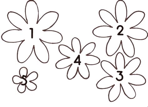 paper flower templates  print  printable templates