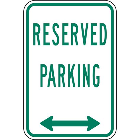 parking sign template clipart